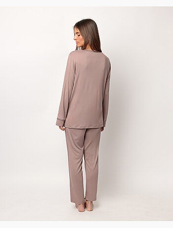 Pyjama doux à manches longues pour femme ADMAS CLASSIC