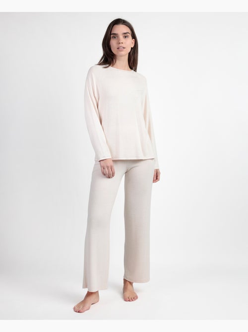 Pyjama doux à manches longues pour femme ADMAS HOME - Kiabi Pyjama doux à manches longues pour femme ADMAS HOME - Kiabi