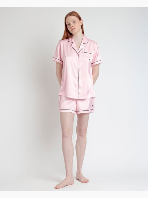 Pyjama élégant à manches courtes pour femme BARBIE - Kiabi Pyjama élégant à manches courtes pour femme BARBIE - Kiabi