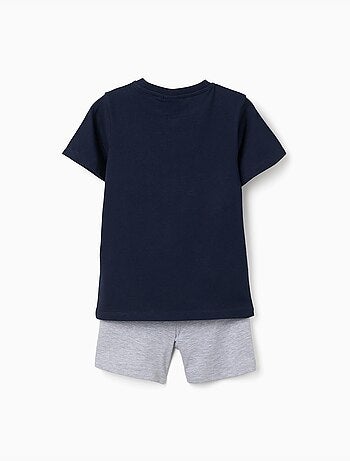 Pyjama en coton à manches courtes avec imprimé Mario Kart