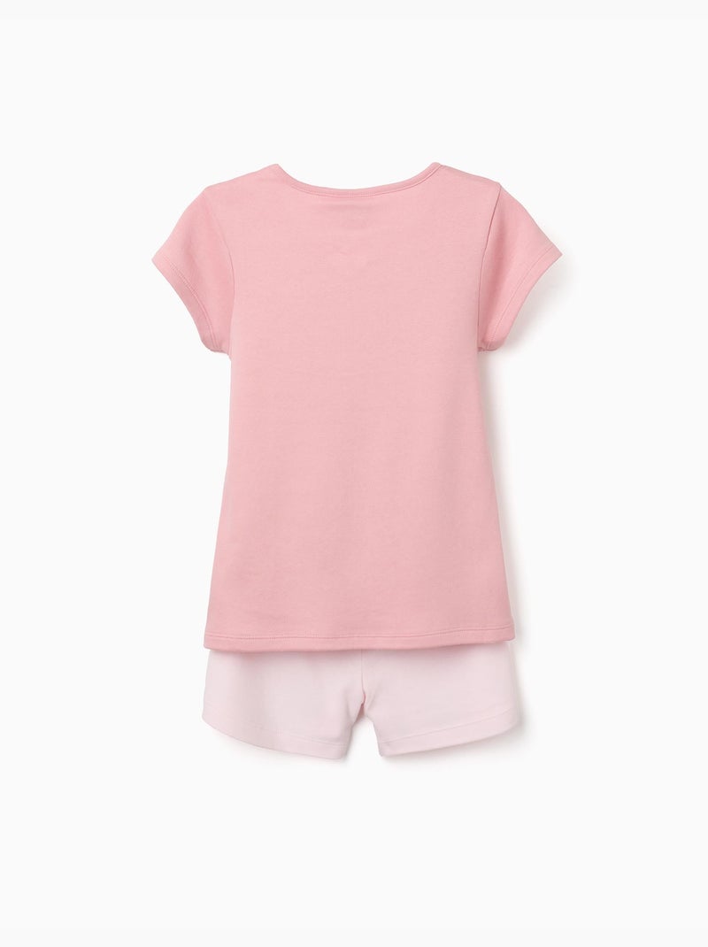 Pyjama en coton à manches courtes avec imprimé My Melody Rose clair - Kiabi