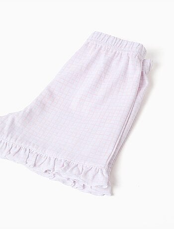 Pyjama en coton à manches courtes et imprimé Stitch