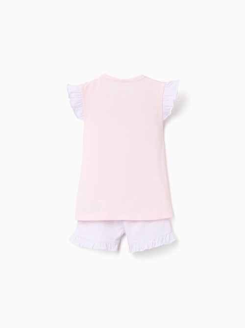 Pyjama en coton à manches courtes et imprimé Stitch - Kiabi