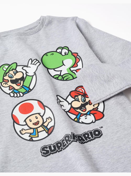 Pyjama en coton à manches longues avec imprimé Super Mario - Kiabi Pyjama en coton à manches longues avec imprimé Super Mario - Kiabi