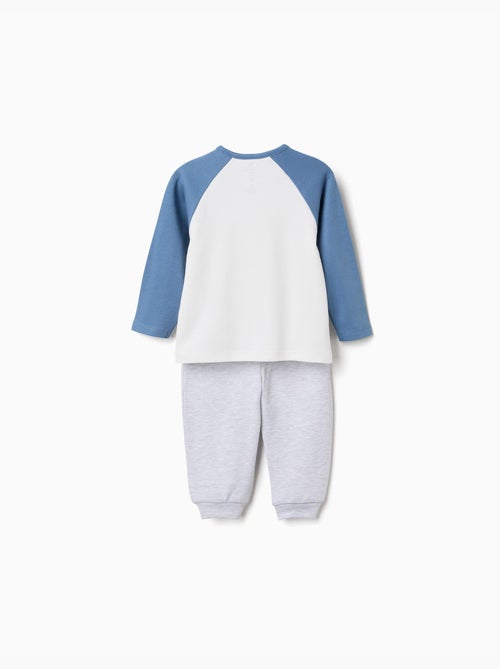 Pyjama en coton à manches longues et imprimé Mickey & Pluto - Kiabi