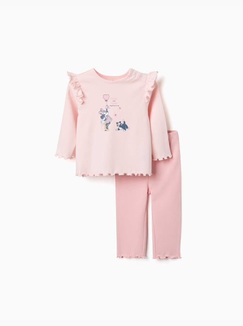 Pyjama en coton à manches longues et imprimé Minnie & Figaro - Kiabi Pyjama en coton à manches longues et imprimé Minnie & Figaro - Kiabi