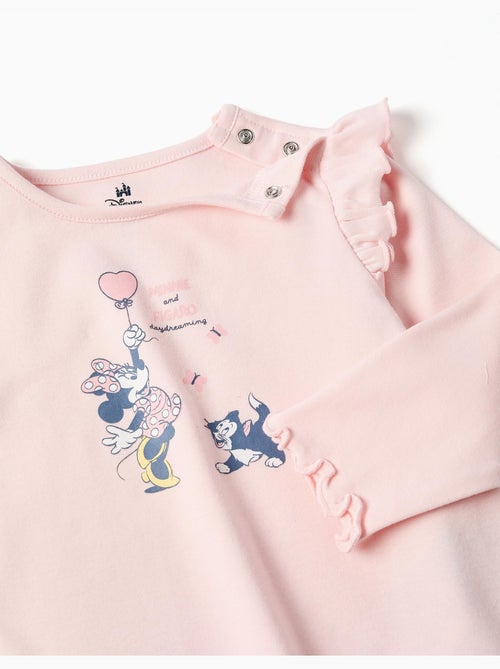Pyjama en coton à manches longues et imprimé Minnie & Figaro - Kiabi Pyjama en coton à manches longues et imprimé Minnie & Figaro - Kiabi