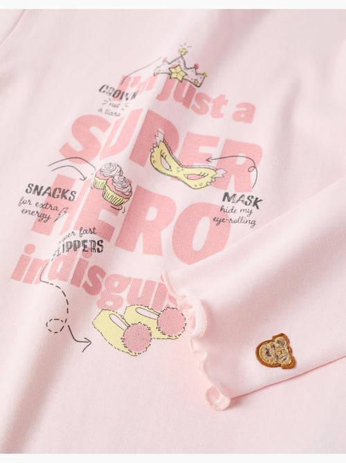 Pyjama en coton à manches longues et imprimé Superhero - Kiabi