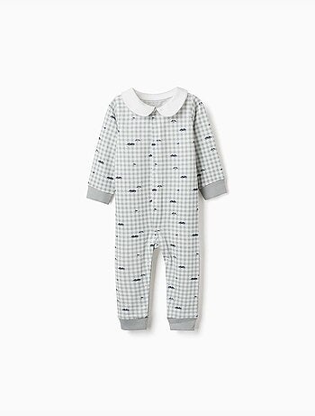 Pyjama en coton à motif vichy