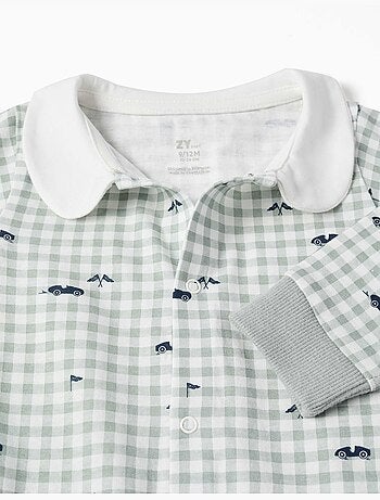 Pyjama en coton à motif vichy