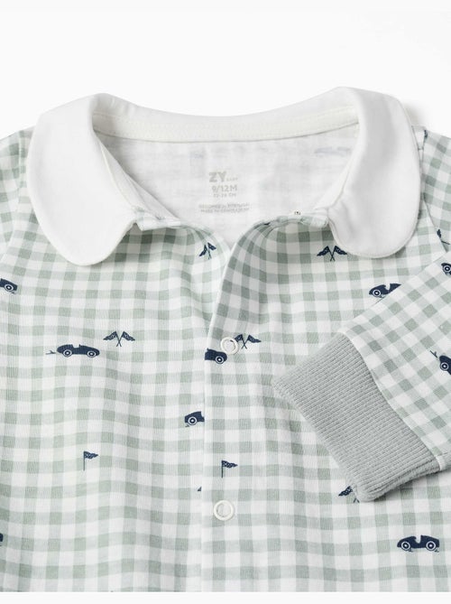 Pyjama en coton à motif vichy - Kiabi Pyjama en coton à motif vichy - Kiabi