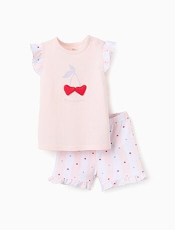 Pyjama en Coton à Volants