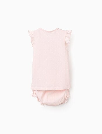 Pyjama en Coton à Volants