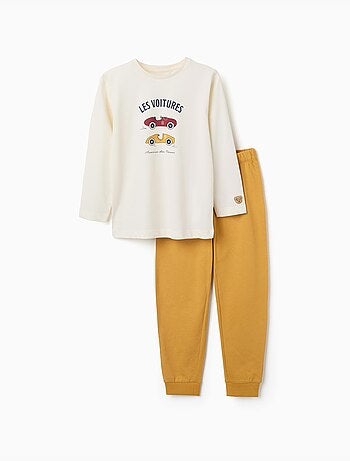 Pyjama en coton avec imprimé de voitures de course