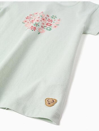 Pyjama en coton avec imprimé fleur