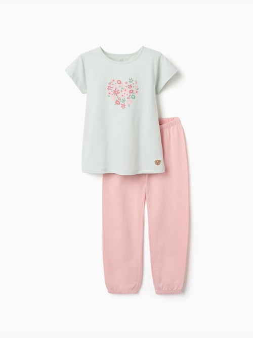 Pyjama en coton avec imprimé fleur - Kiabi Pyjama en coton avec imprimé fleur - Kiabi