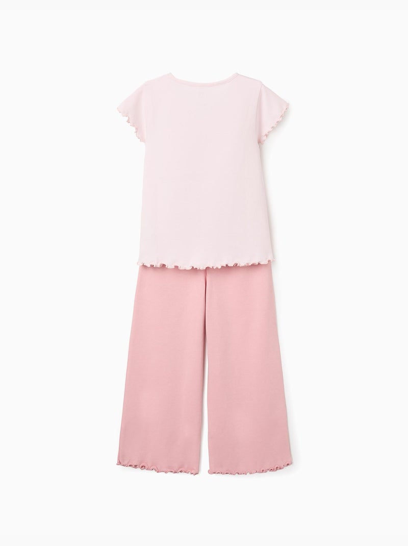 Pyjama en coton avec imprimé Superhero Rose clair - Kiabi