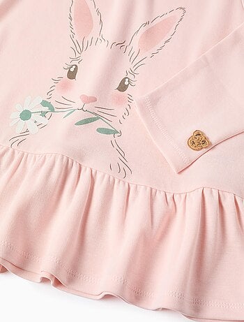 Pyjama en Coton avec Masque de Lapin