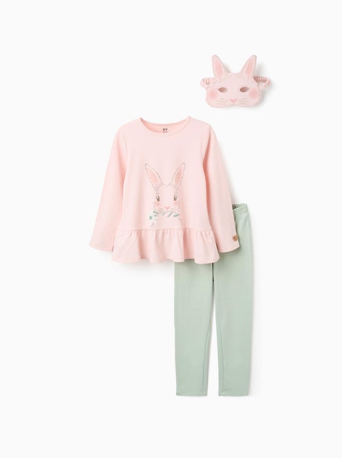 Pyjama en Coton avec Masque de Lapin - Kiabi