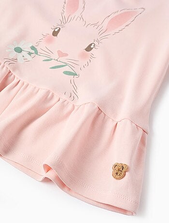 Pyjama en Coton avec Masque de Lapin