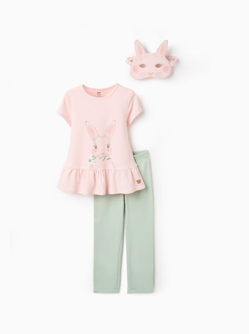 Pyjama en Coton avec Masque de Lapin - Kiabi