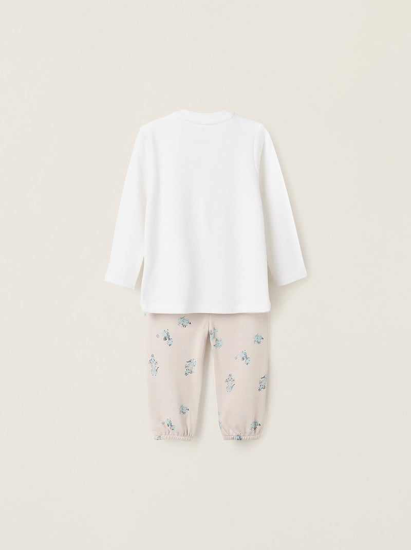 Pyjama en Coton Blanc - Kiabi