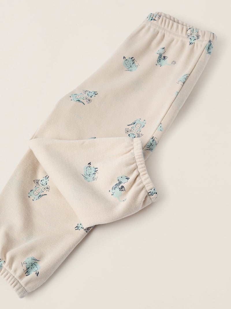 Pyjama en Coton Blanc - Kiabi