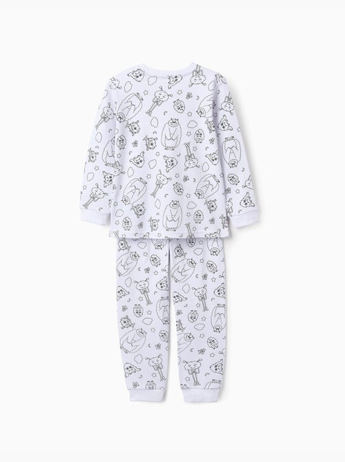 Pyjama en coton émotions - Kiabi Pyjama en coton émotions - Kiabi