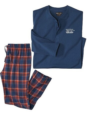 Pyjama Jersey à Carreaux Détente - ATLAS FOR MEN