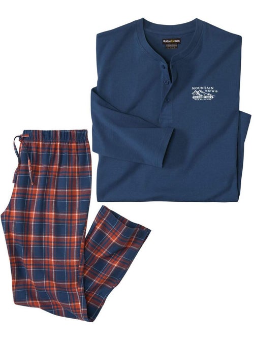 Pyjama en Coton et Flanelle   - ATLAS FOR MEN - Kiabi