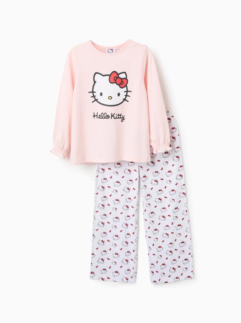 Pyjama en Coton Hello Kitty Rose clair - Kiabi