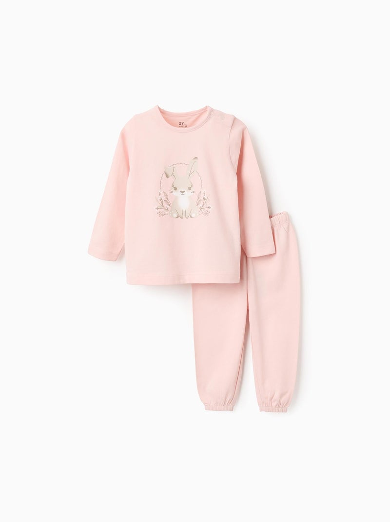 Pyjama en Coton Imprimé Rose clair - Kiabi