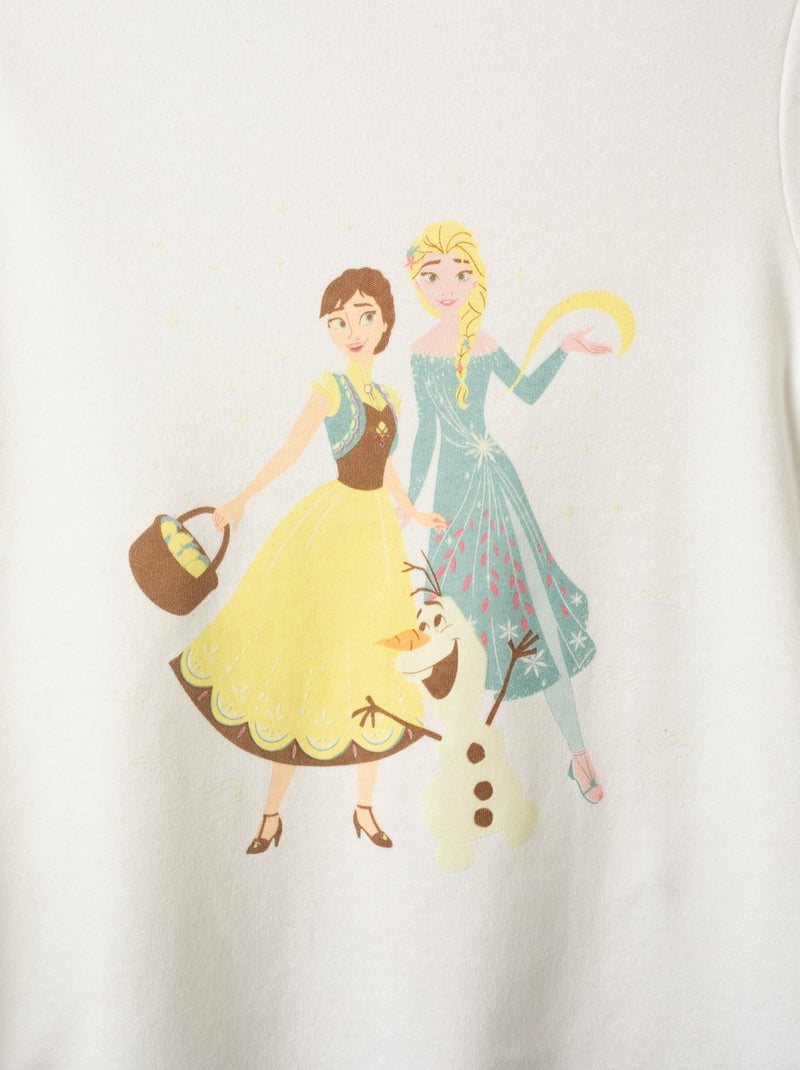 Pyjama en Coton Interlock La Reine des Neiges Bleu clair - Kiabi