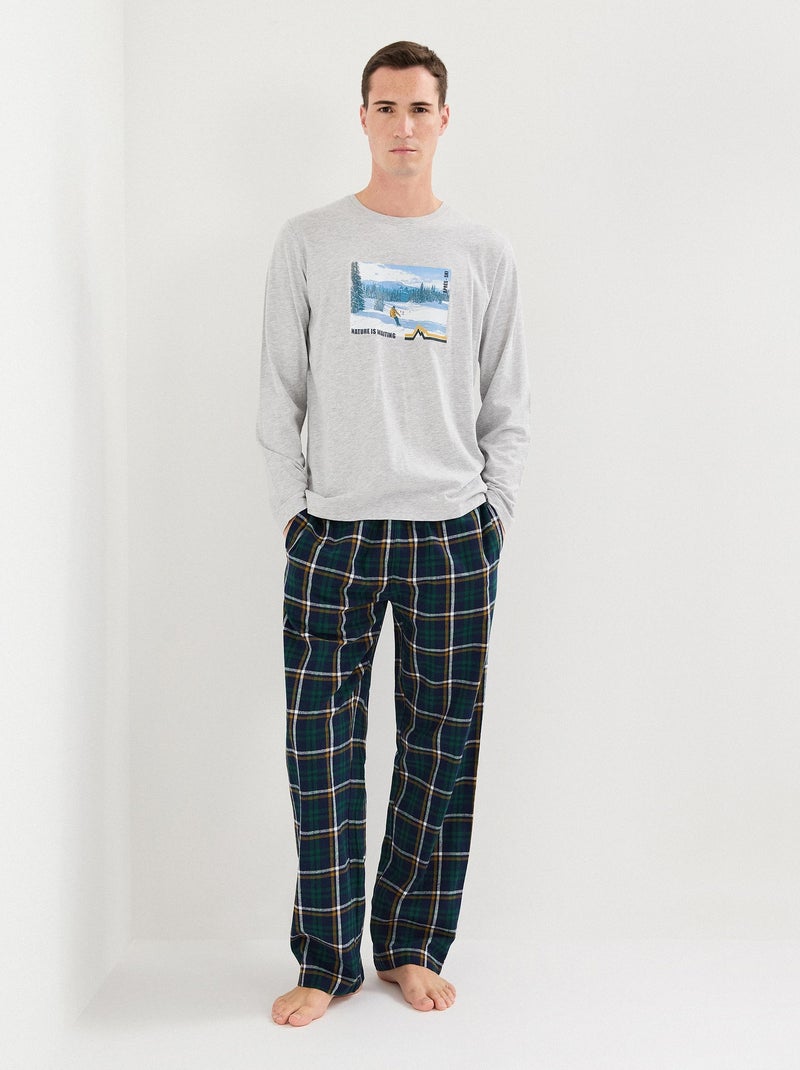 Pyjama Homme E.VIP Paul 754 En Coton Doux - Confort Toute Saison