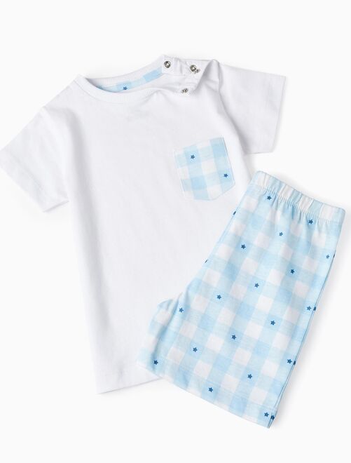 Pyjama en coton pour bébé garçon 'Étoiles' manches courtes ESSENTIALS LINE - Kiabi