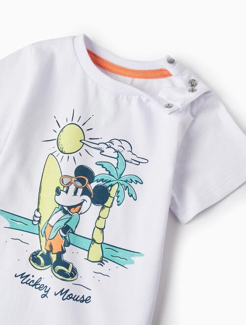 Pyjama en coton pour bébé garçon 'Mickey' manches courtes MICKEY - Kiabi