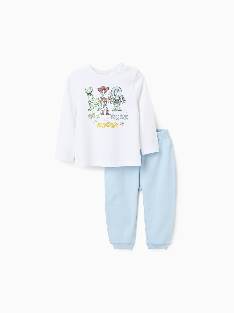 Pyjama en Coton Toy Story Blanc Bleu - Kiabi