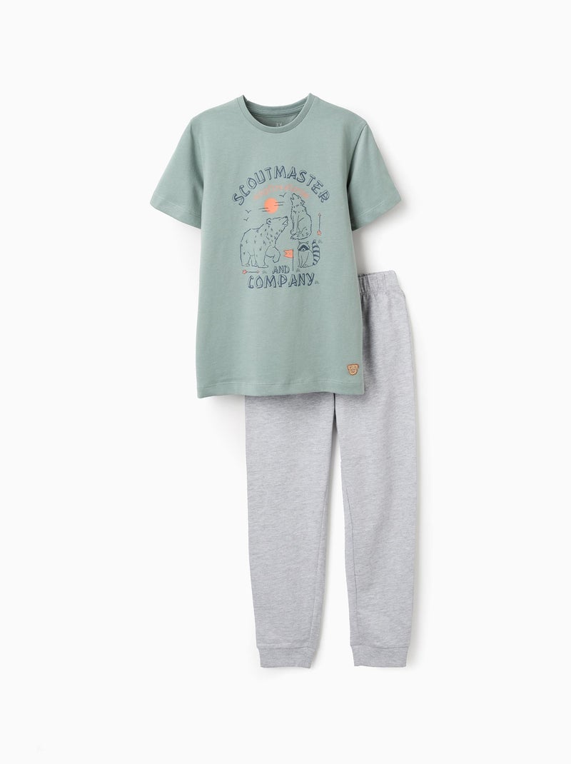 Pyjama en Coton Vert - Kiabi