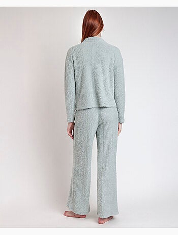 Pyjama en fourrure à manches longues pour femme ADMAS HOME