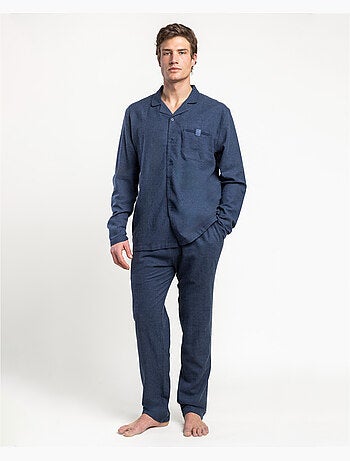 Pyjama en jean à manches longues ouvertes pour homme ADMAS CLASSIC