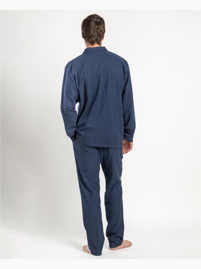 Pyjama en jean à manches longues ouvertes pour homme ADMAS CLASSIC Bleu - Kiabi
