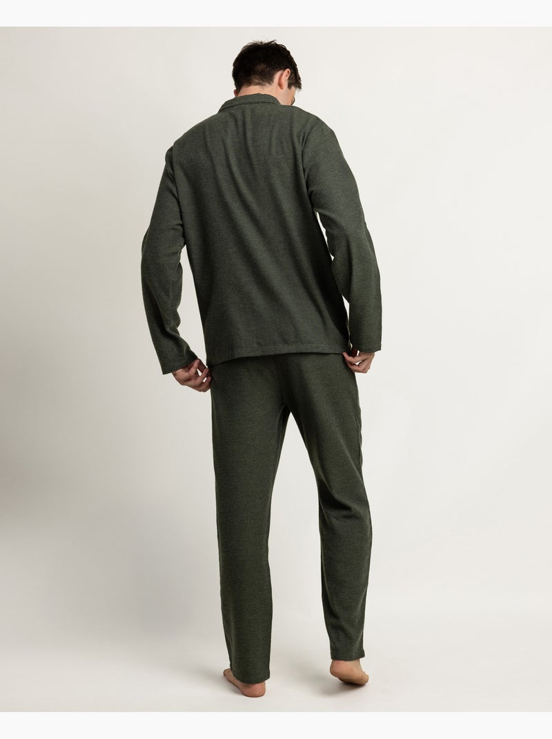 Pyjama en jean à manches longues ouvertes pour homme ADMAS CLASSIC Vert - Kiabi