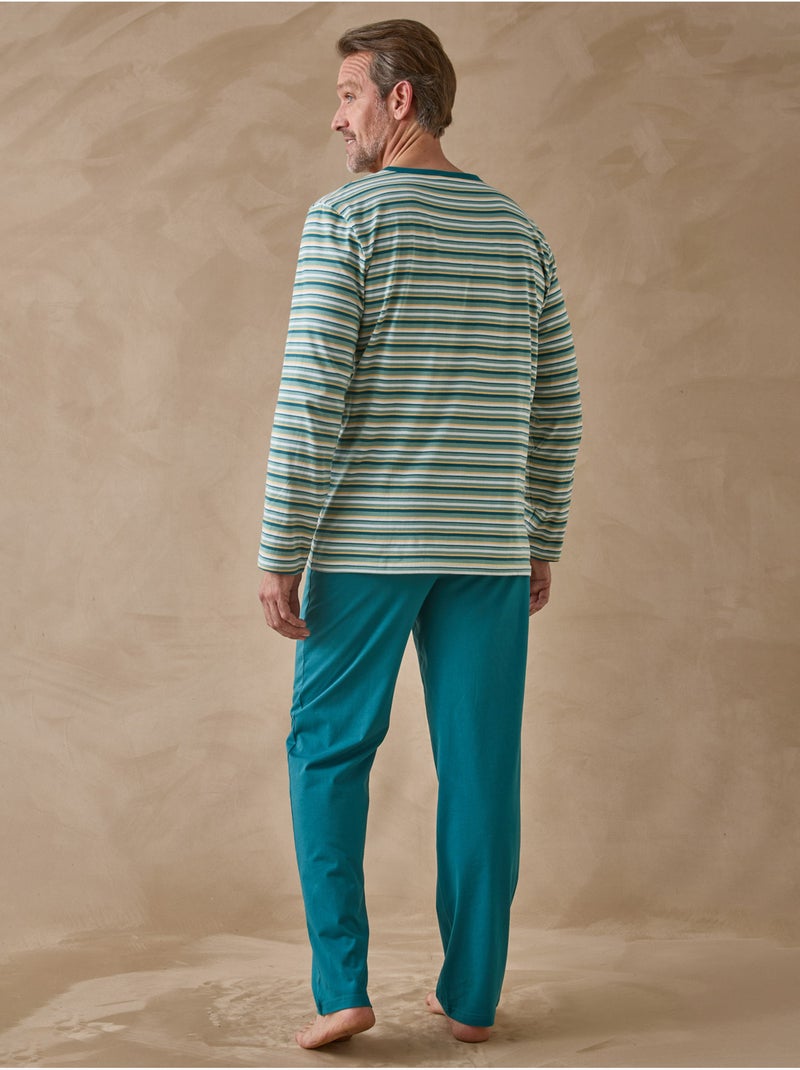Pyjama en jersey 100% coton - DAXON Vert - Kiabi
