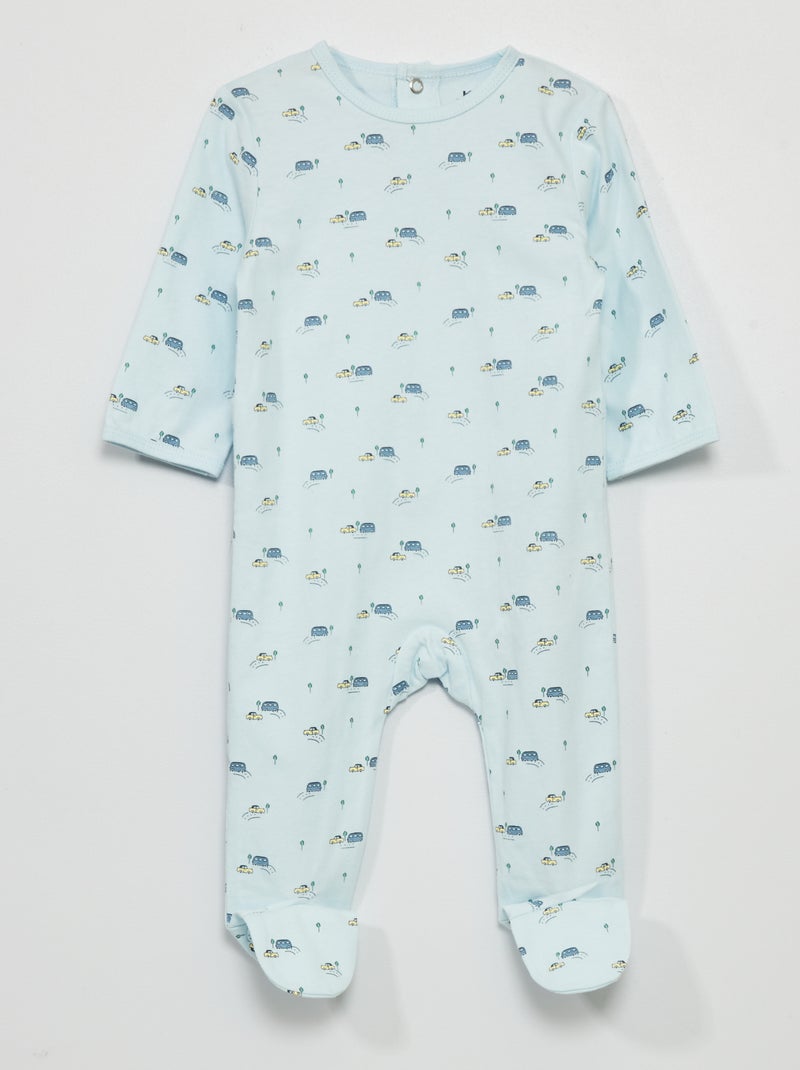 Pyjama en jersey avec imprimé Bleu 'cars' - Kiabi