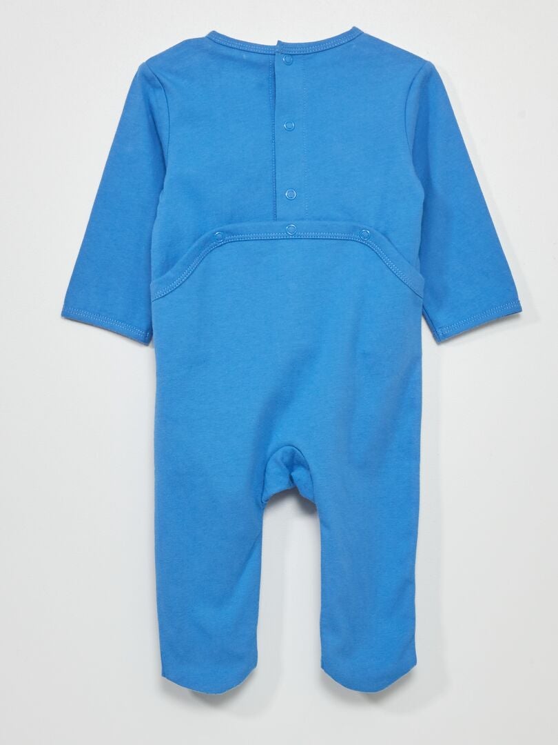Pyjama en jersey avec imprimé Bleu 'hero monster' - Kiabi