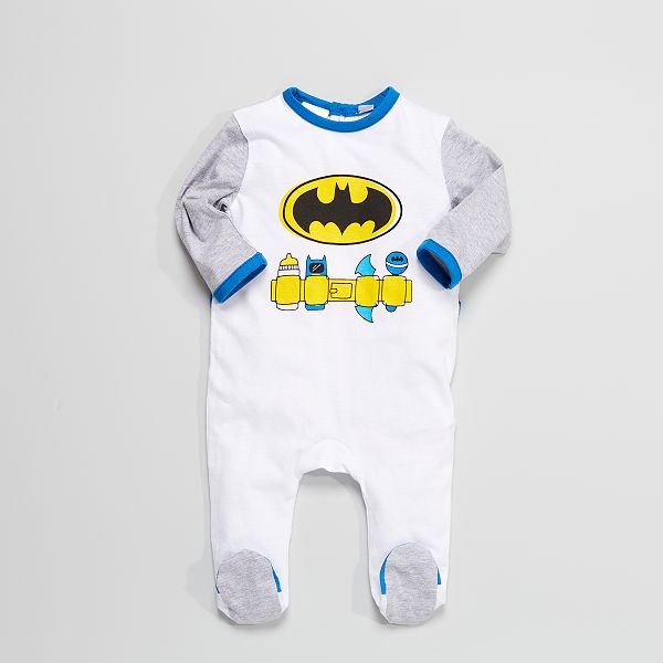 Pyjama En Jersey Batman Bebe Garcon Blanc Kiabi 12 00