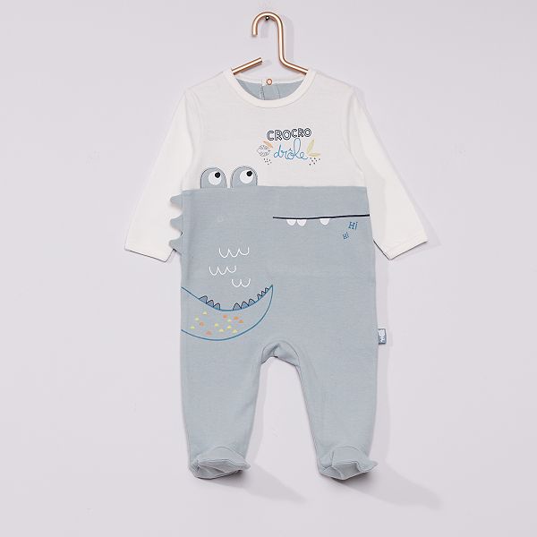 Pyjama En Jersey Crocodile Bebe Garcon Bleu Kiabi 15 00