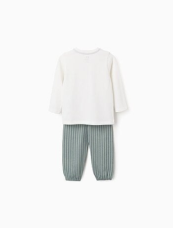 Pyjama en Jersey de Coton à Rayures