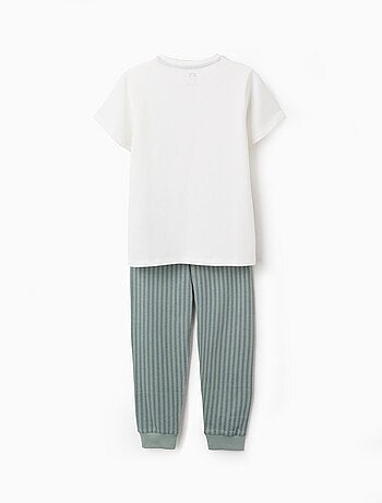 Pyjama en Jersey de Coton à Rayures