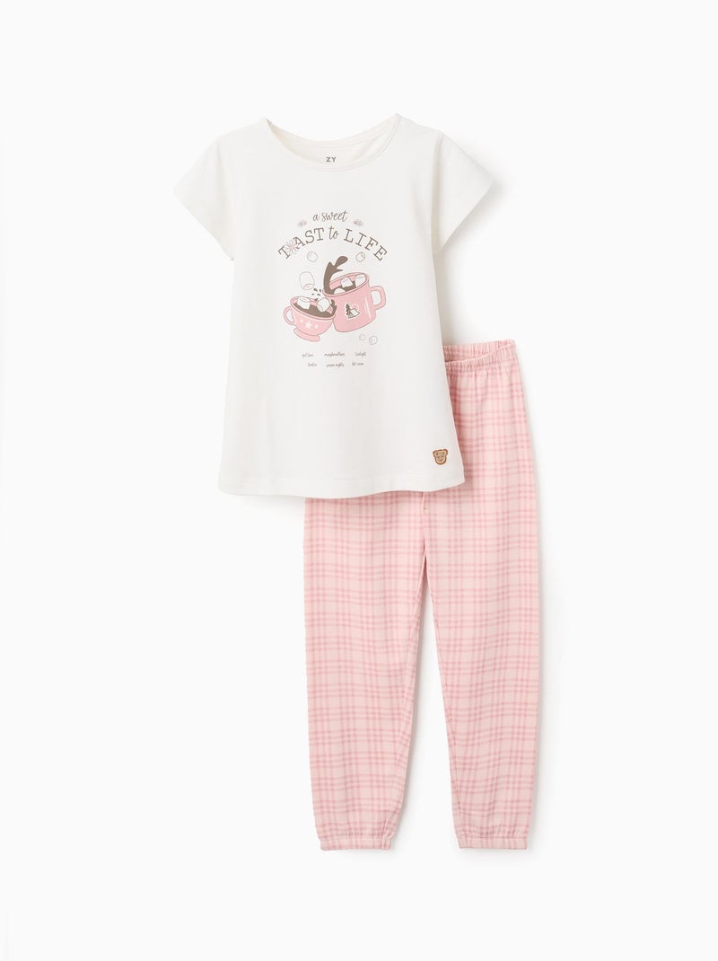 Pyjama en Jersey de Coton Blanc - Kiabi